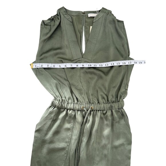 Ramy Brook Hudson Jumpsuit Sleeveless Satin Sage Green Womens Size XS $465 NEW - Picture 5 of 9